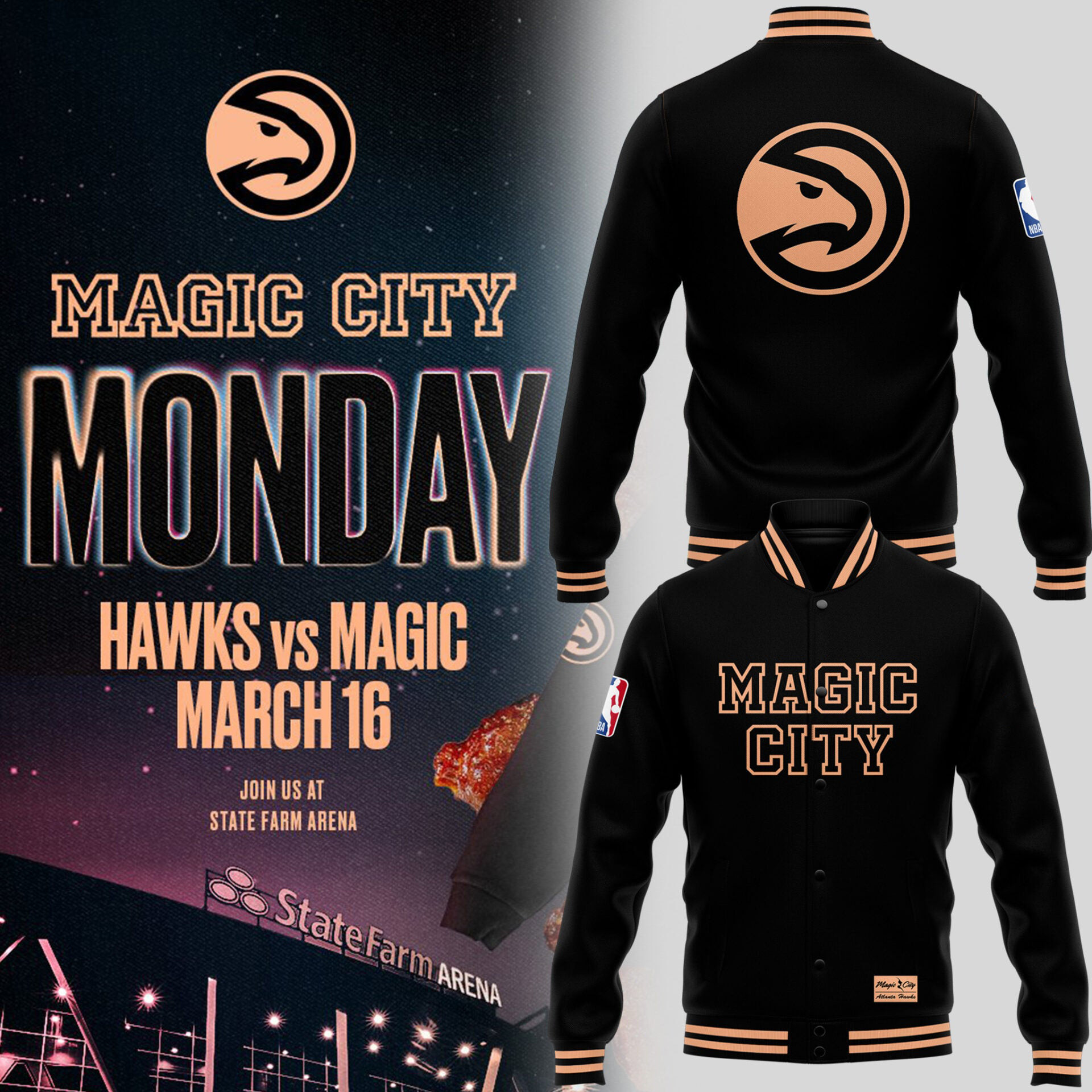 Magic City Monday Atlanta Hawks Jacket Atlanta Hawks Merch Music Lover Gift For Basketball Fan