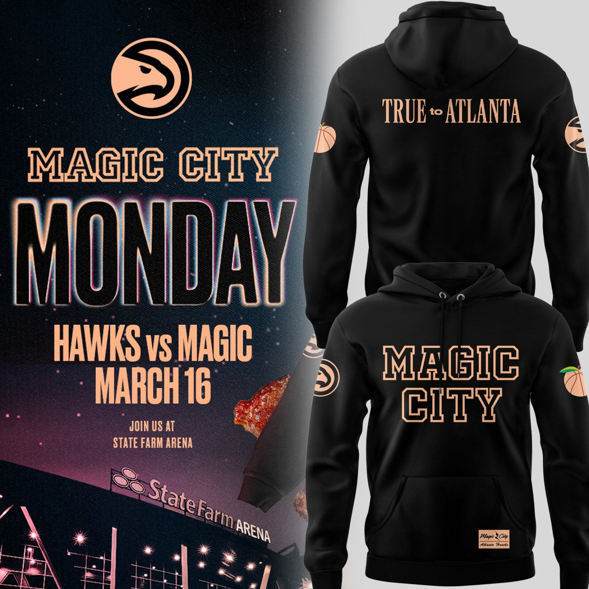 Magic City Monday True Atlanta Hoodie Atlanta Hawks Merch Basketball Fan Gift