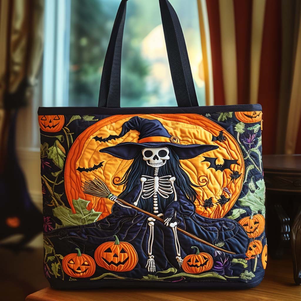 Magic Mischief Quilted Tote Bag Unique Halloween Gifts
