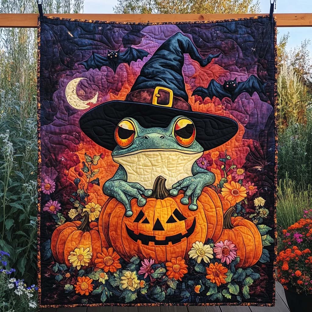 Magic Moon Quilted Blanket Unique Halloween Gifts