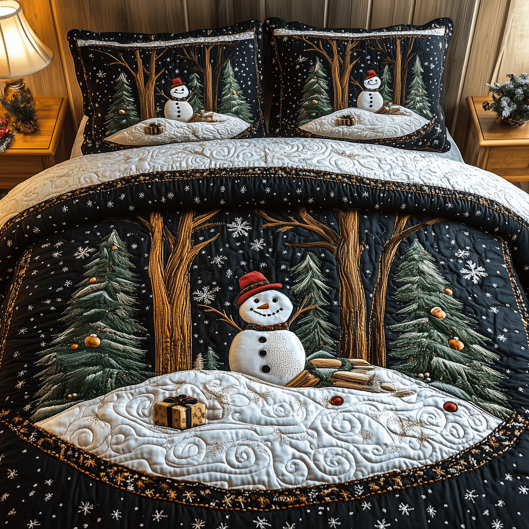 Magic of Christmas Quilted Bedding Set Christmas Bedding Set Gift Experiences For Couples