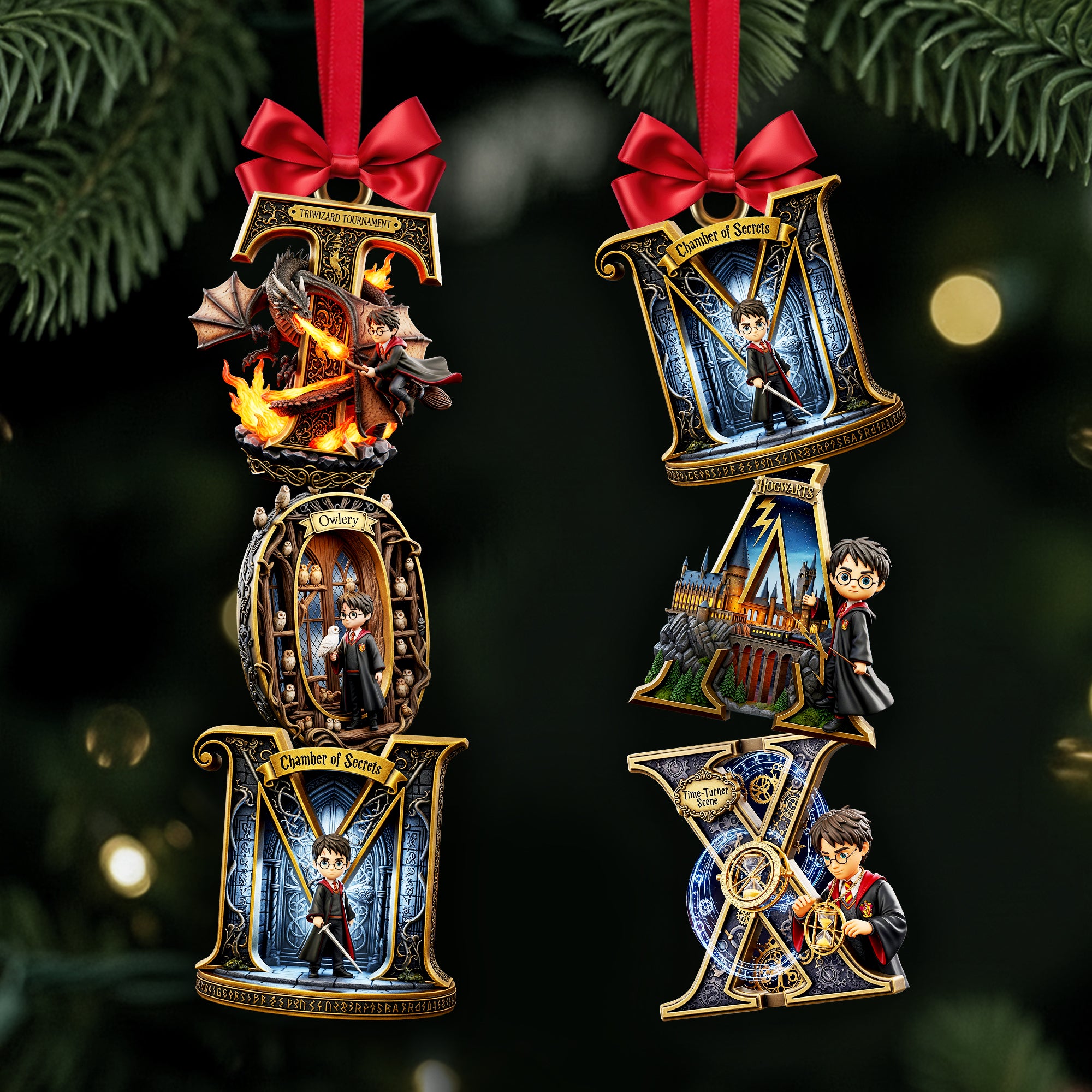 Magical Alphabet Ornament - Personalized Gift For Christmas Ornament - Cute Christmas Tree Gift Idea