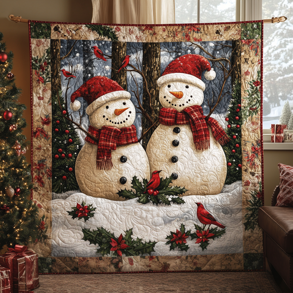 Magical Christmas Eve Quilted Blanket Cute Christmas Blankets