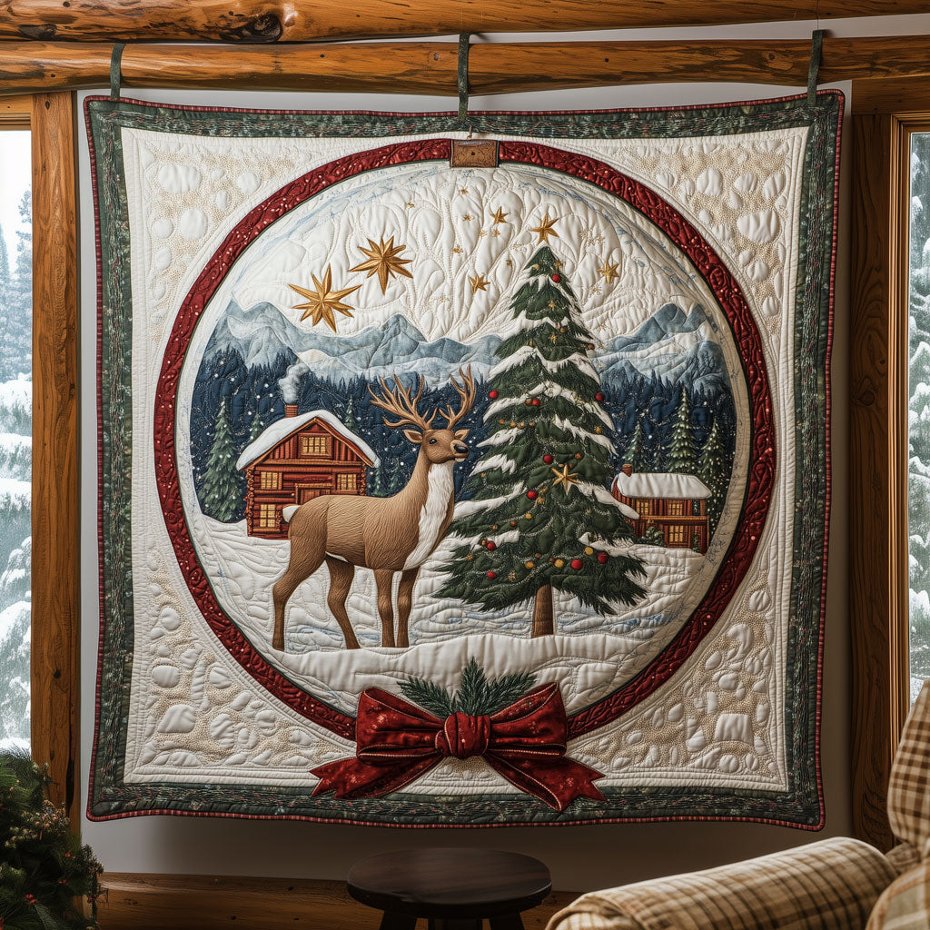 Magical Christmas Ornament Quilt Lightweight Quilt Blanket for Year-Round Comfort