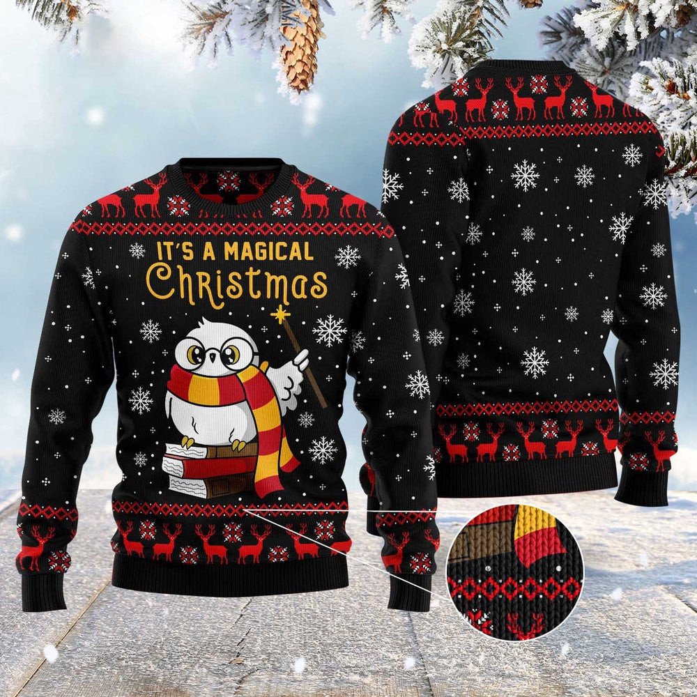 Magical Christmas Ugly Christmas Sweater Funny Ugly Christmas Sweater Gifts For Couples
