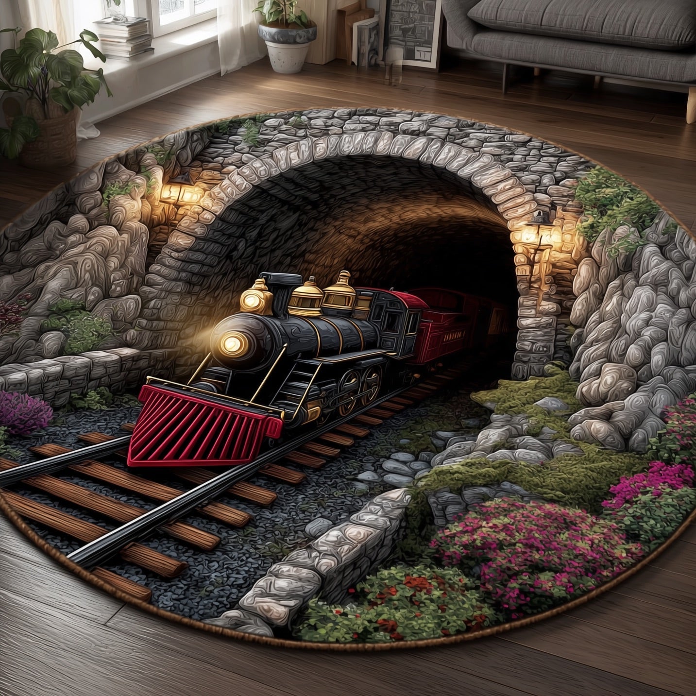 Magical Ride Quilted Round Mat High-Quality Quilted Round Mat for Soft Comfort