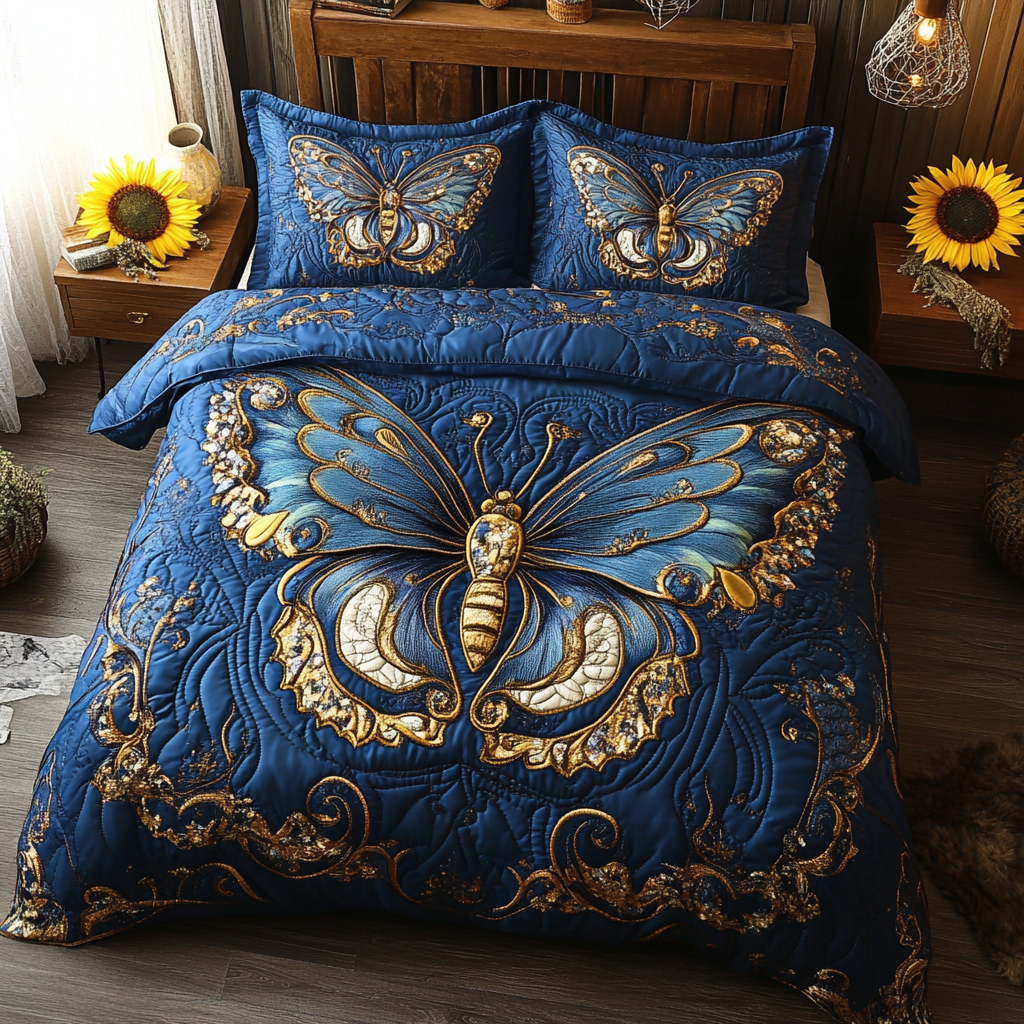 Magical Wings Quilted Bedding Set Christmas Bedding Sets Awesome Butterfly Gifts