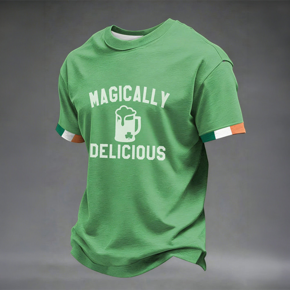 Magically Delicious T-Shirt Saint Patricks Day Clothes Best Gift For Boyfriend