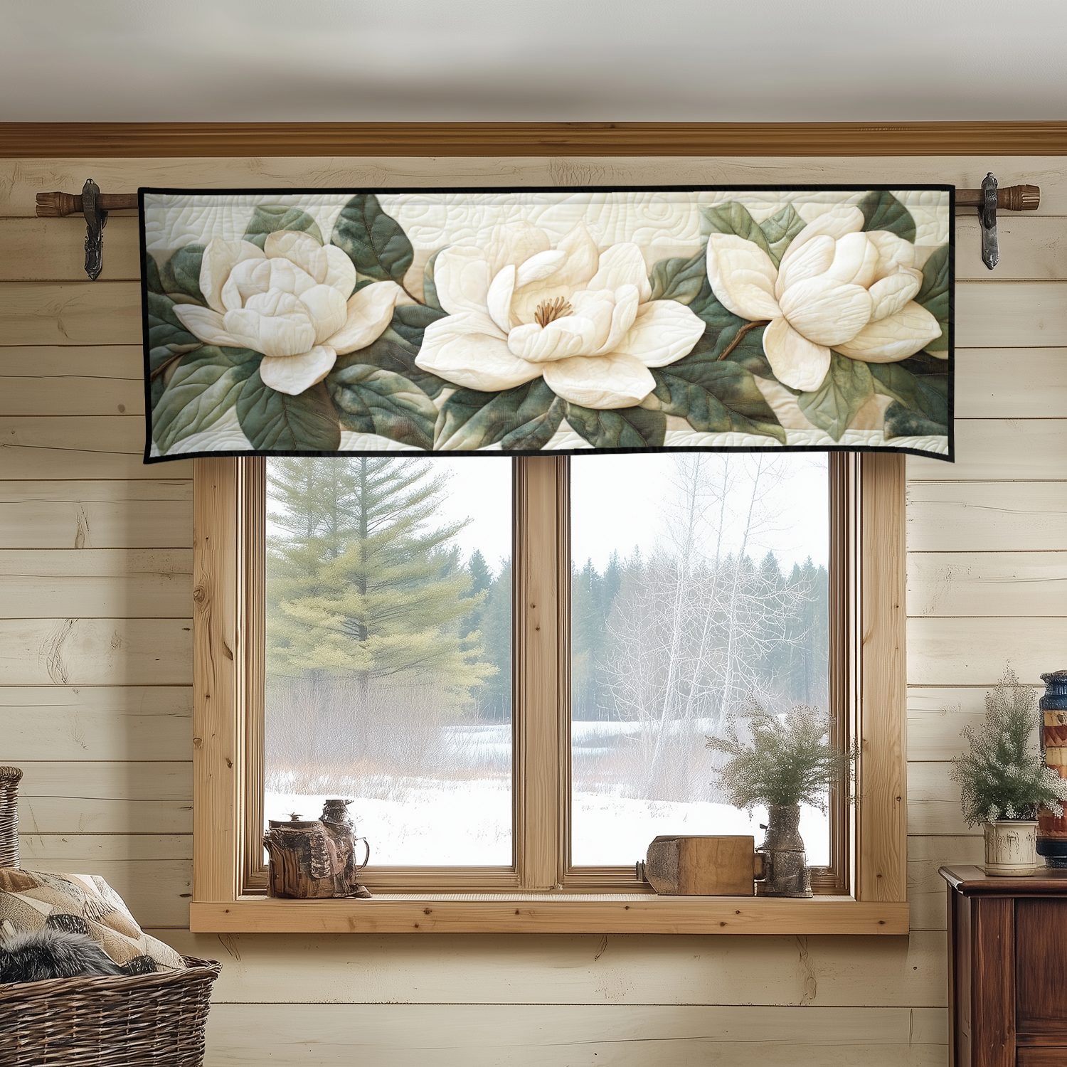 Magnolia Bloom Quilted Valance Entryway Rug Ideas Daisy Related Gifts
