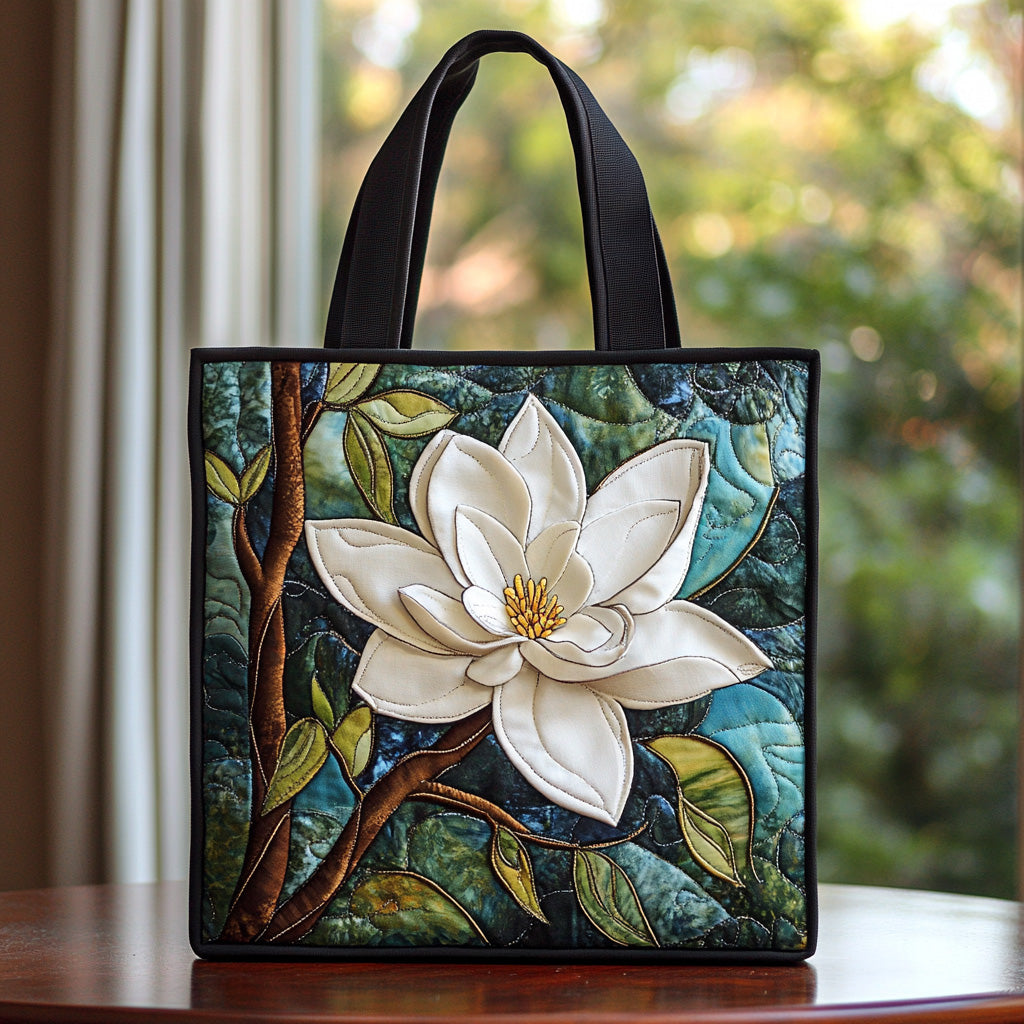 Magnolia Dream Quilted Tote Bag Christmas Gift Ideas For Him