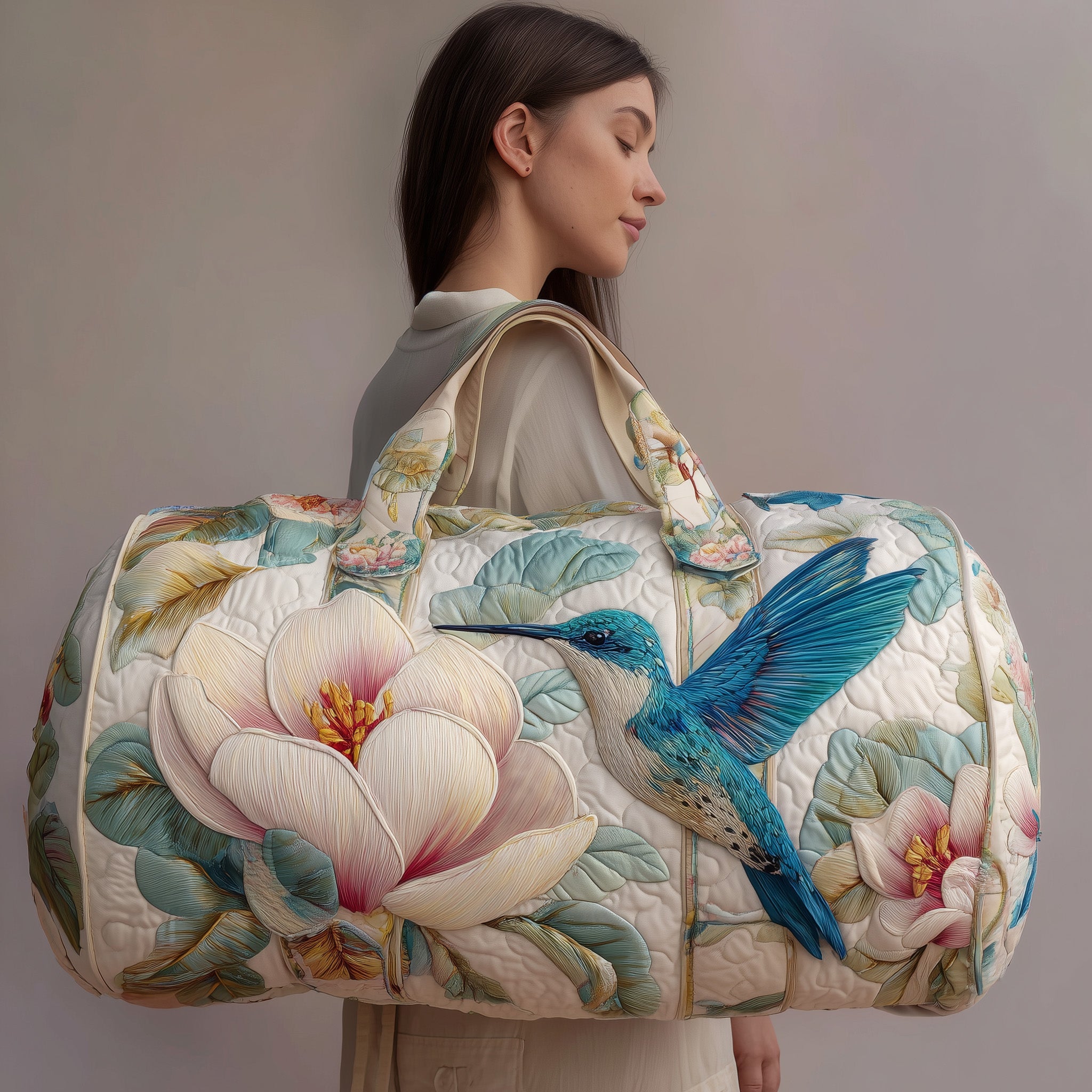 Magnolia Flight Quilted Duffle Bag Winter Season Must Have