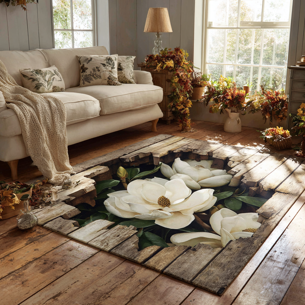 Magnolia Grace Area Rug  Living Room Rugs Birthday Presents For Dad From Daughter