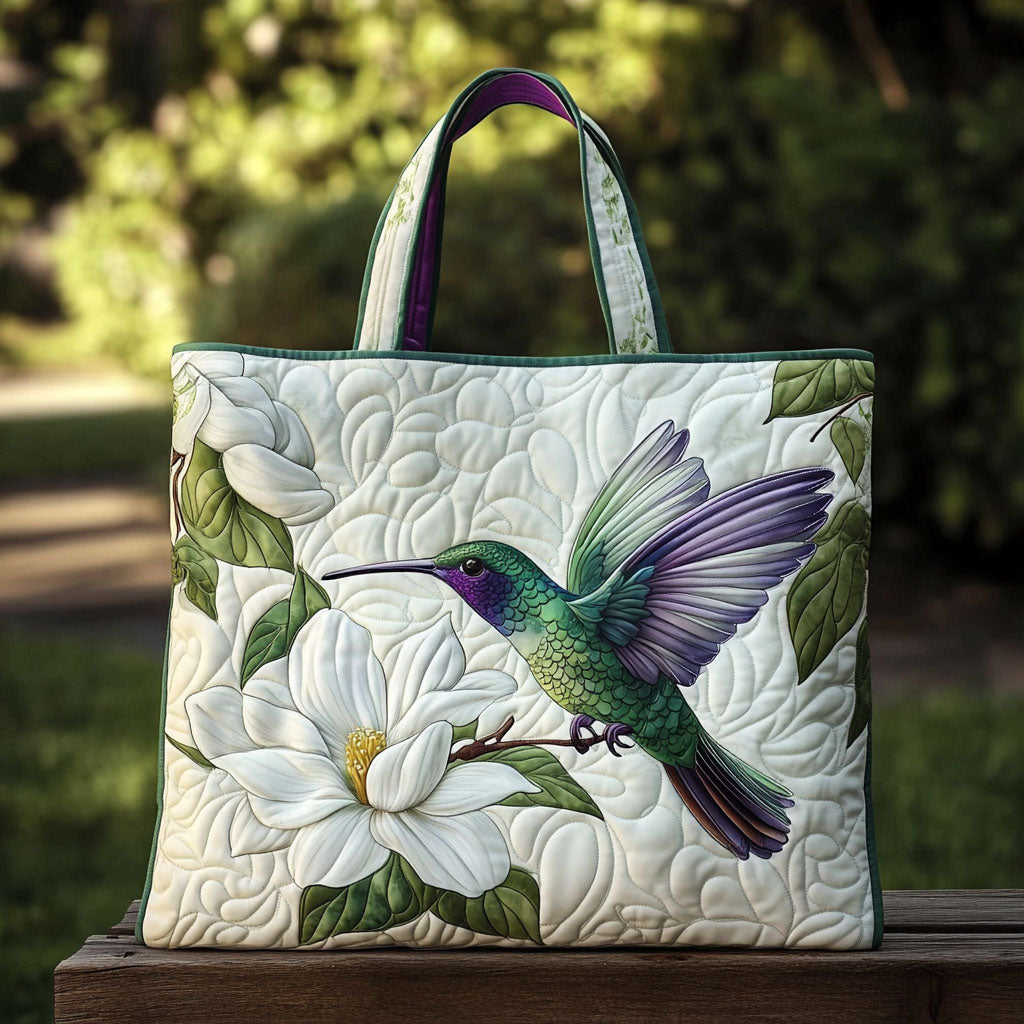 Magnolia Melody Quilted Tote Bag Sunflower Presents