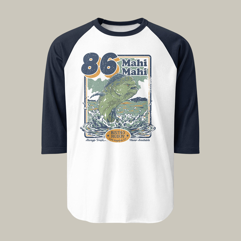 Mahi Mahi Drew Talbert 86 Raglan Youtuber Fan Apparel Present Idea For Drew Talbert Lovers