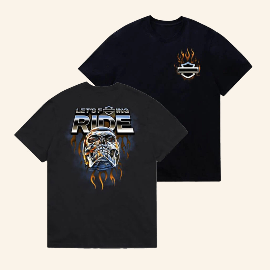 Maidstone HD Merch Harley Davidson LFR Chrome Skull Graphic T-Shirt Gifts Ideas For Him Maidstone HD Merch Harley Davidson LFR Chrome Skull Graphic T-Shirt Gifts Ideas For Him