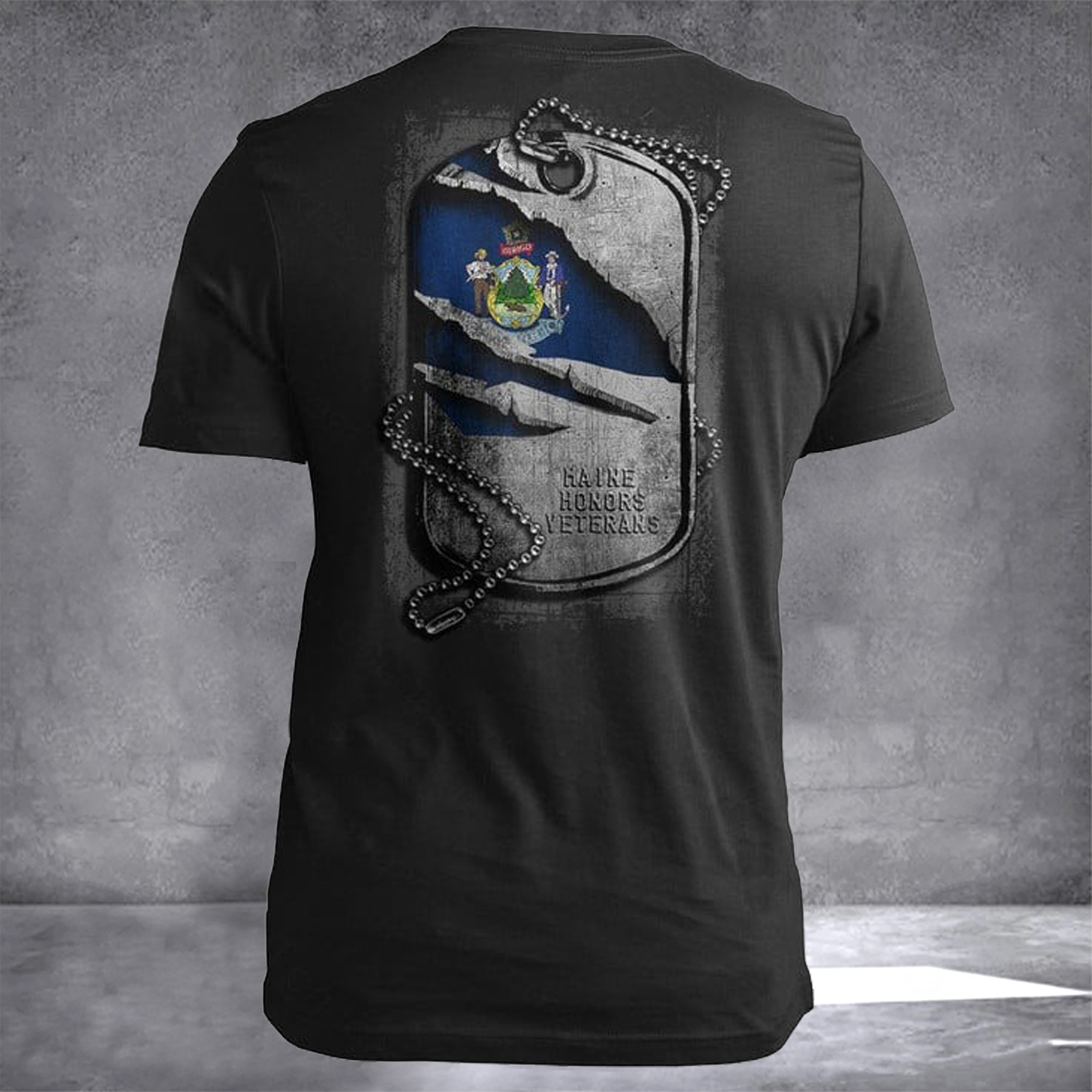 Maine Honors Veterans Maine T-Shirt Best Patriotic Shirts Veterans Day Gifts