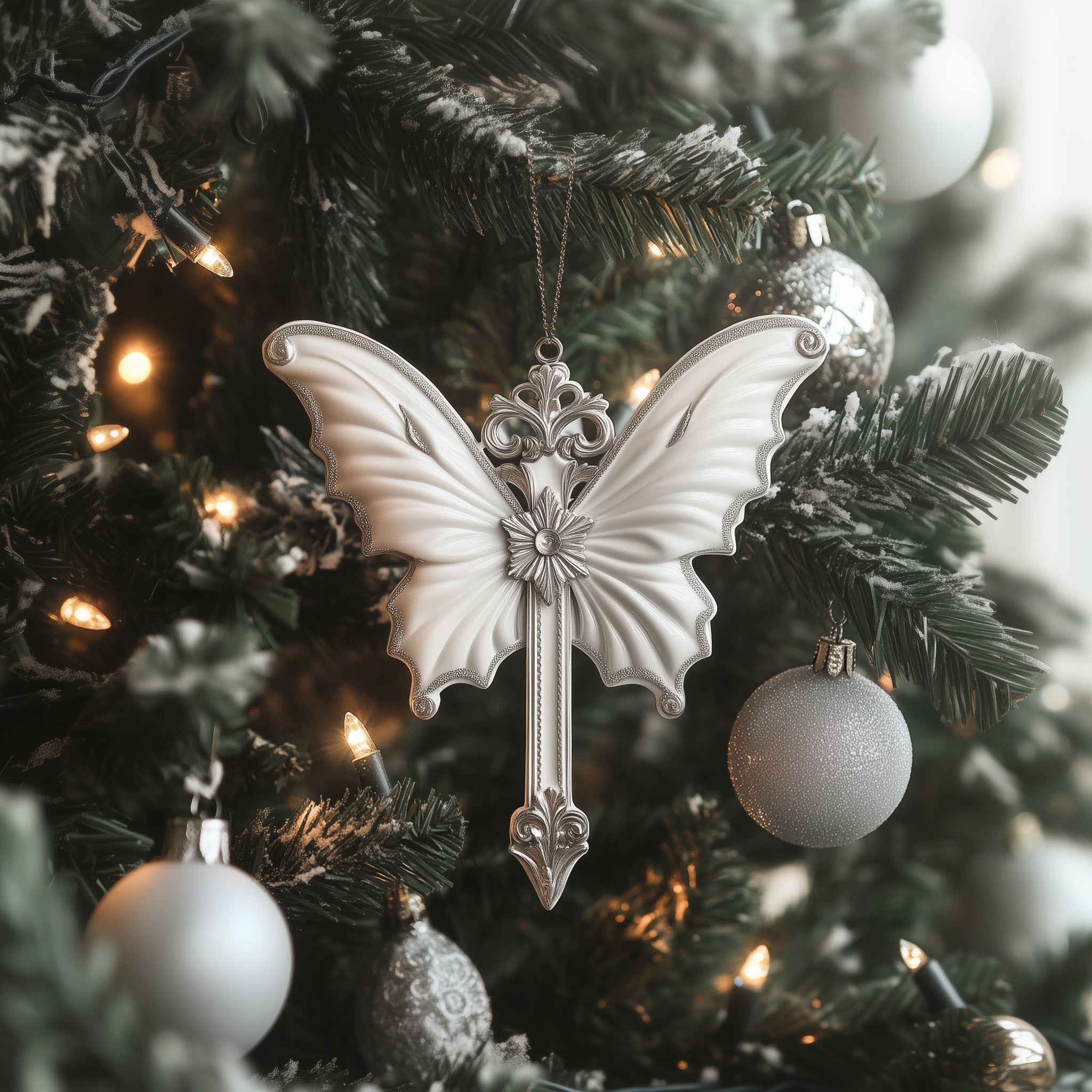 Majestic Butterfly Acrylic Ornament Christmas Ornament for Dad