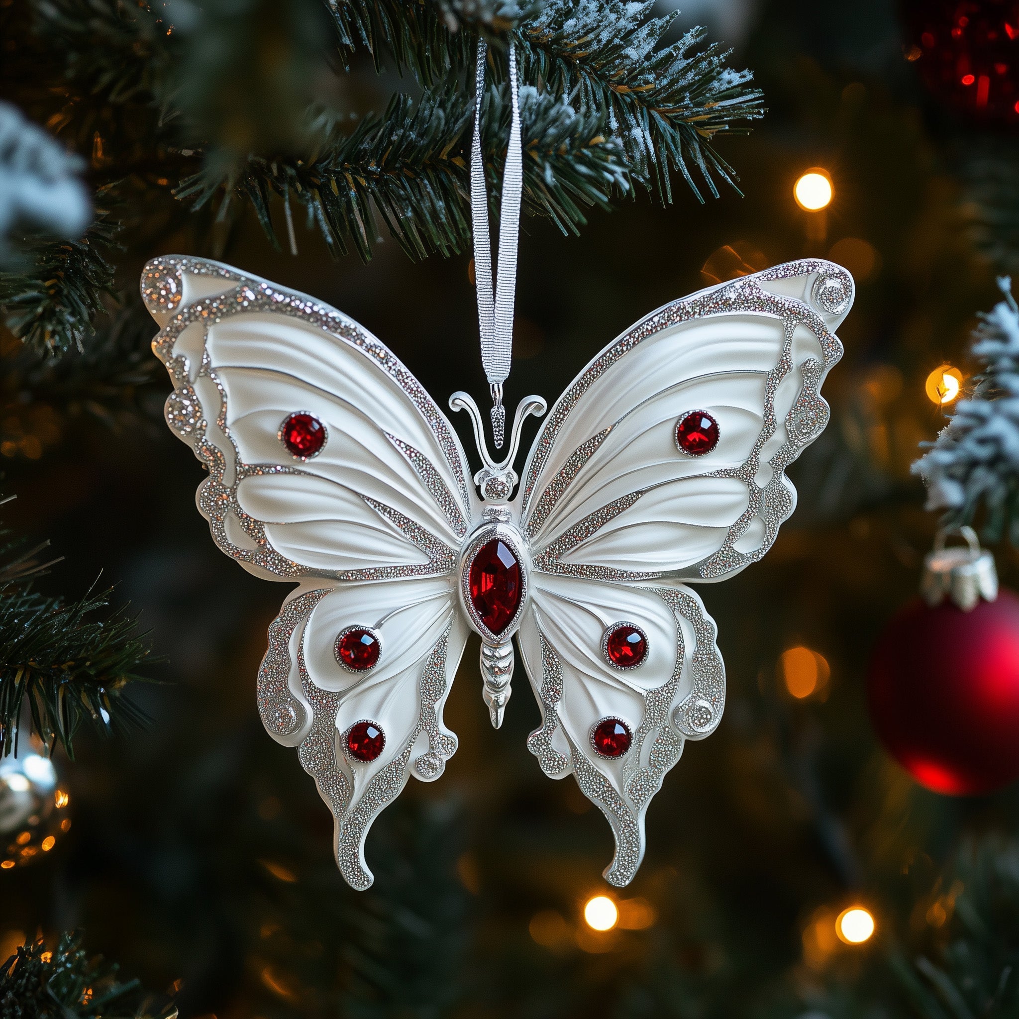 Majestic Butterfly Acrylic Ornament Christmas Ornament for Friends