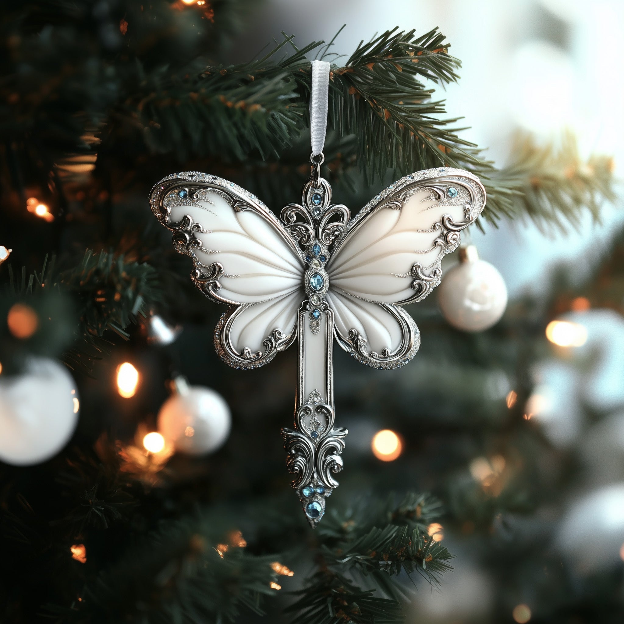 Majestic Butterfly Acrylic Ornament New Home Christmas Ornament