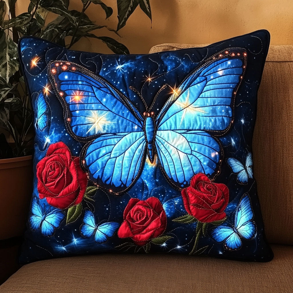 Majestic Butterfly Quilted Pillow Case Colorful Throw Pillows Christmas Presents For Cousin