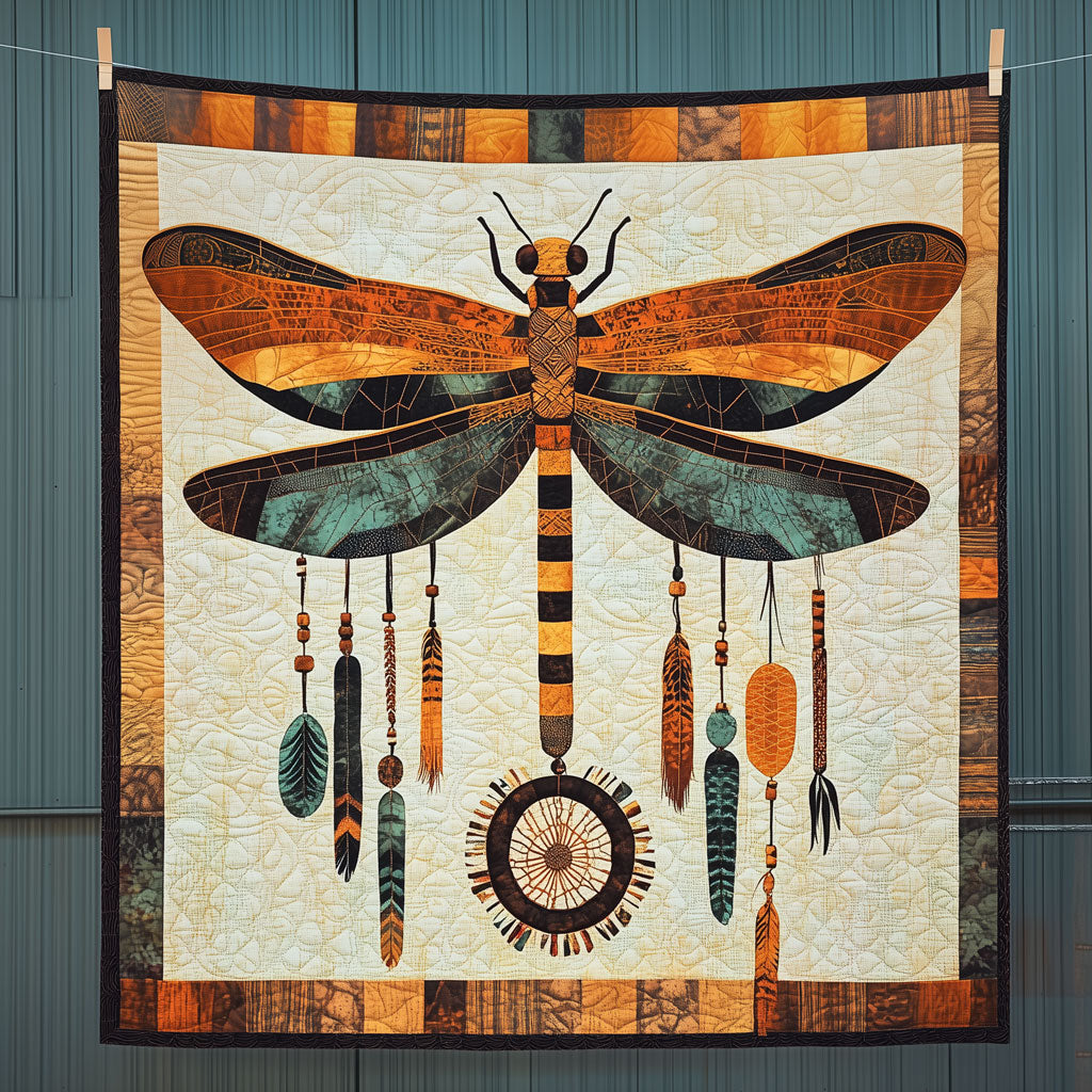 Majestic Dragonfly Dreamcatcher Quilt Stylish Quilt Blanket to Upgrade Your Bedroom