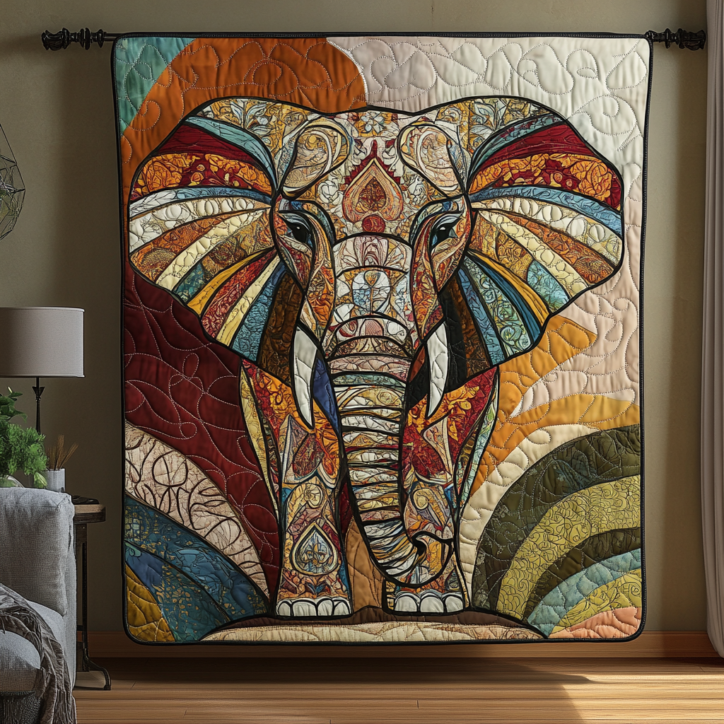 Majestic Elephant Grove Quilted Blanket Best White Elephant Gifts 2025
