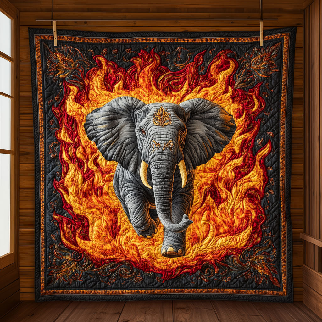 Majestic Elephant Quilt Unique Holiday Gift Idea with Quilt Blanket