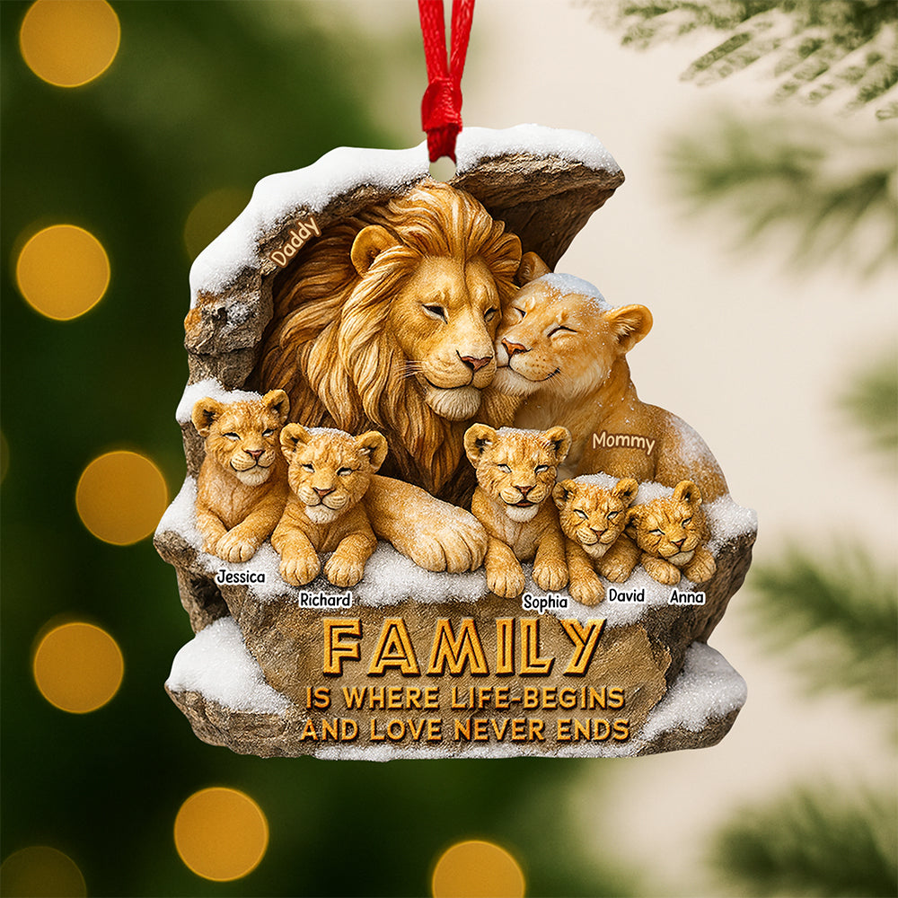 Majestic Family Christmas Ornament, Personalized Gifts For Family - Holiday Tree Decoration Gift