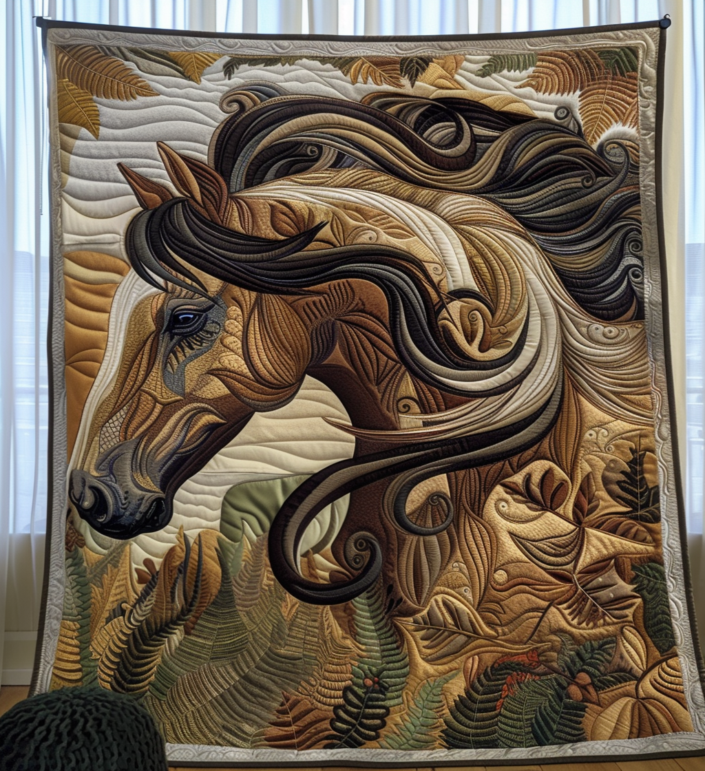 Majestic Gallop Quilted Blanket Equine Gifts For Horse Lovers