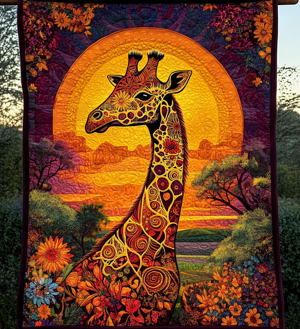 Majestic Giraffe Quilted Blanket Cute Blankets For Her