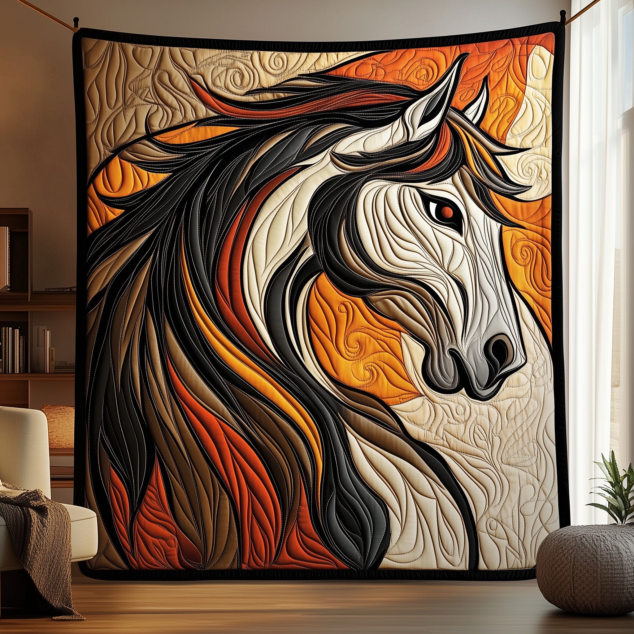 Majestic Horse Quilted Blanket Cute Soft BlanketChristmas Present Ideas For Horse Lover
