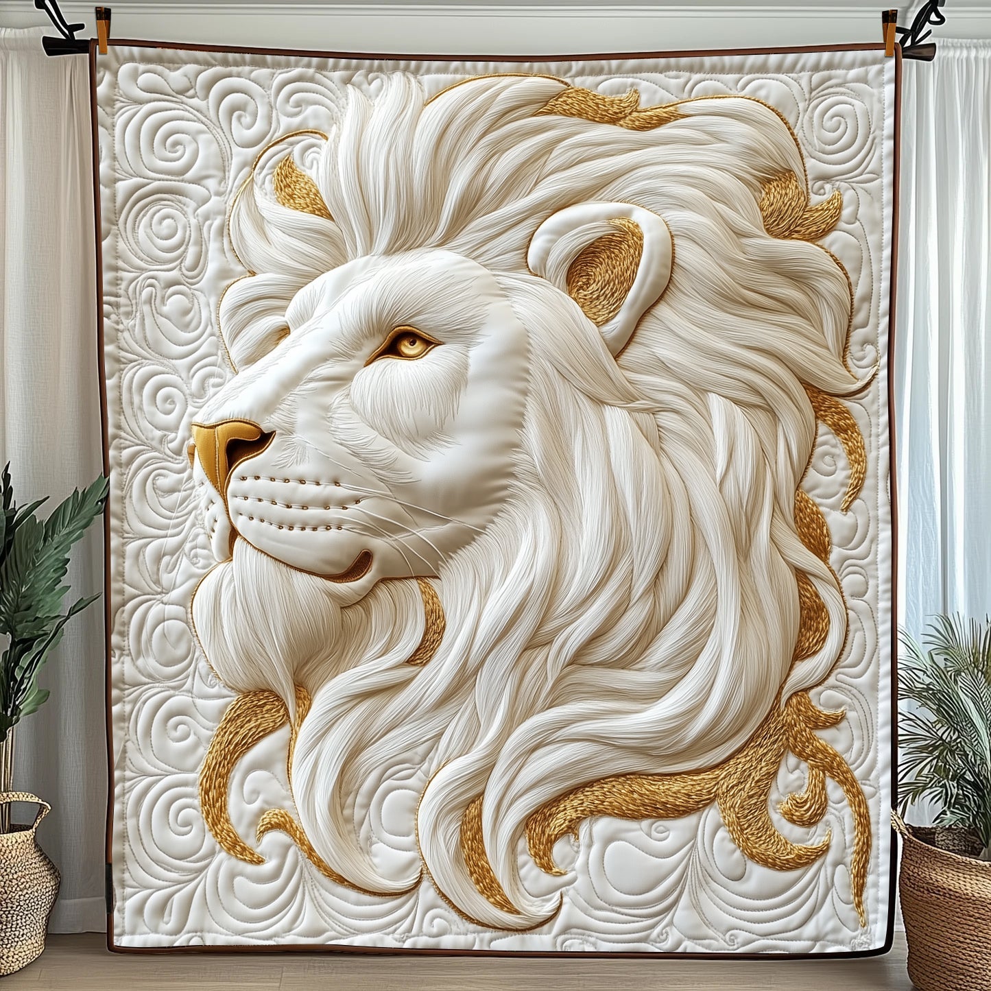 Majestic Lion King Quilted Blanket Cute Soft BlanketCool Gifts For Lion  Lovers