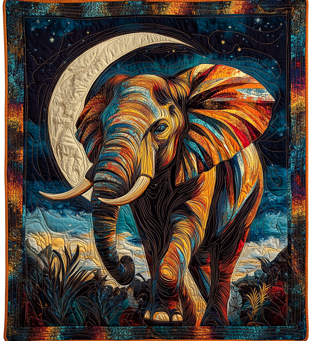 Majestic Mane Quilted Blanket Presents For Elephant Lovers
