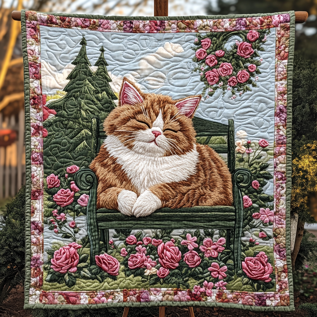 Majestic Meow Moments Quilted Blanket Presents For Cat Lovers