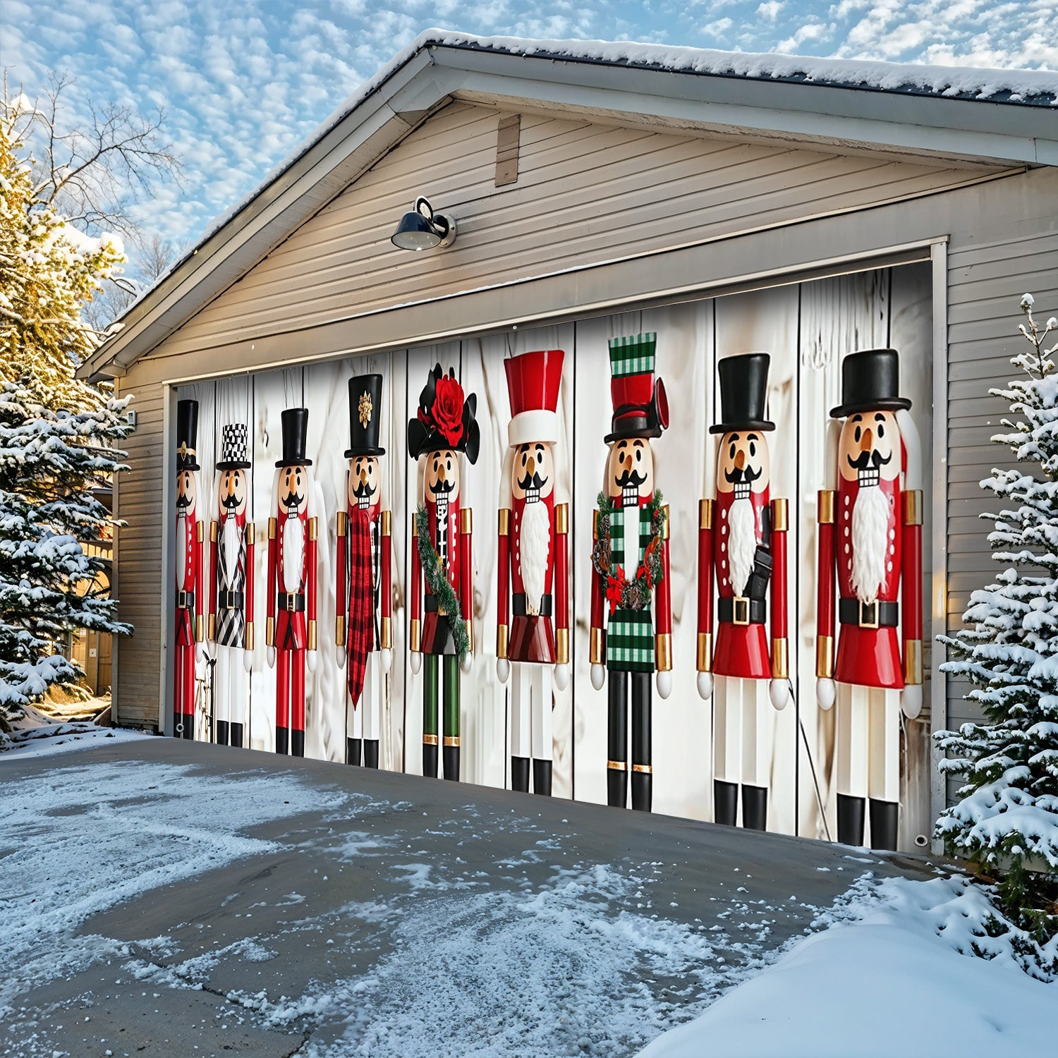 Majestic Nutcracker Garage Door Christmas Decoration Holiday Home Decor Christmas Decorations