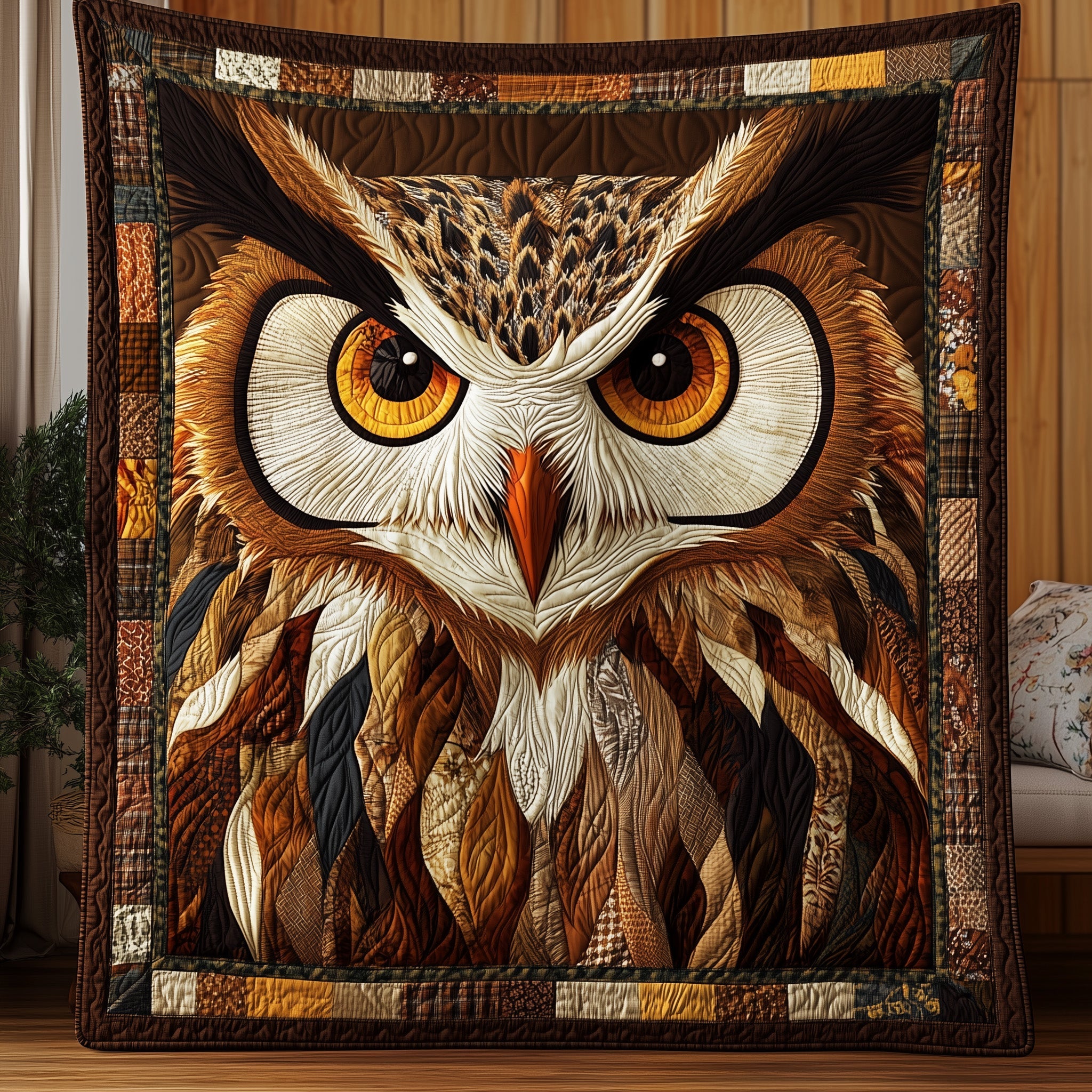 Majestic Owl Quilted Blanket Couch Throw BlanketOwl Gift Ideas For Men