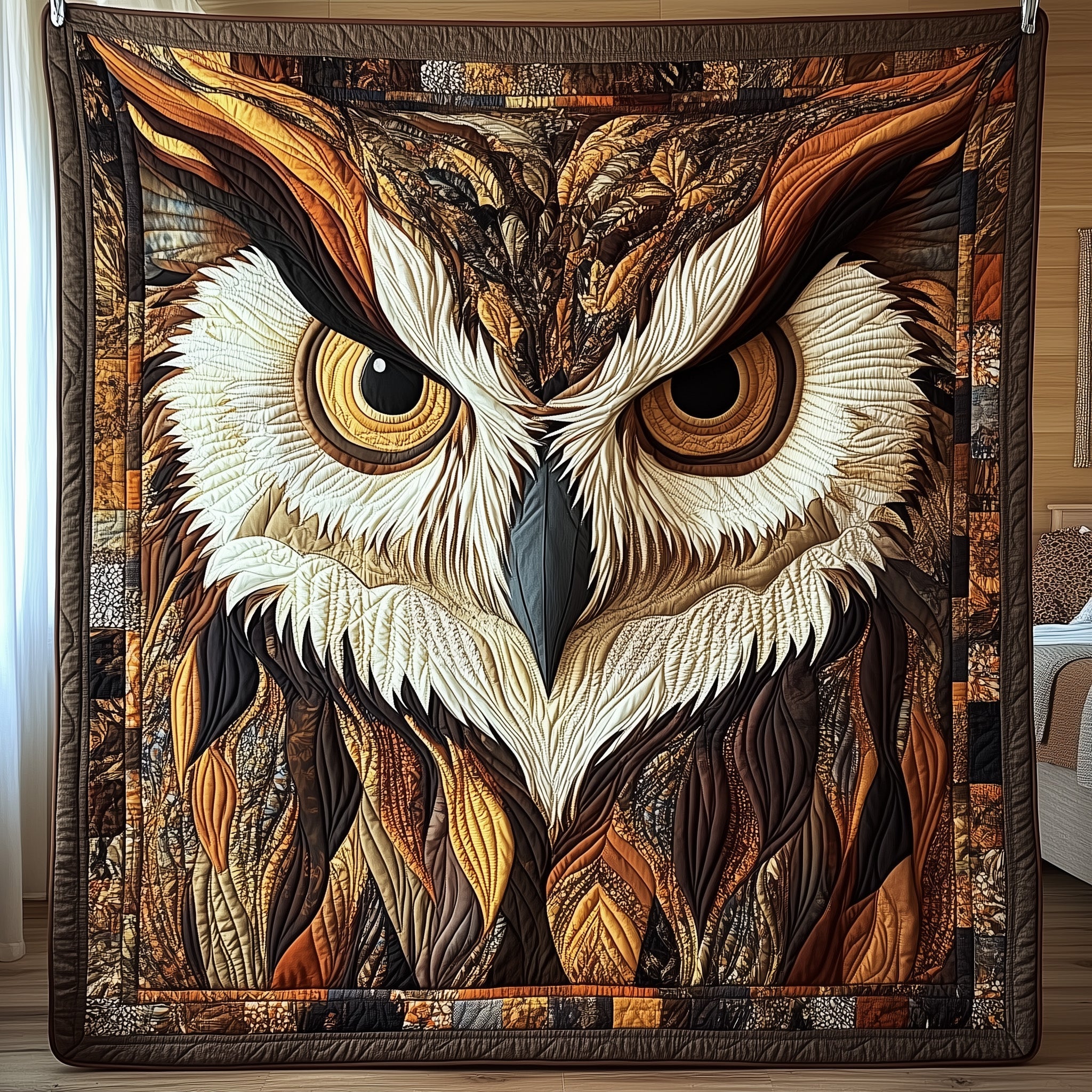 Majestic Owl Quilted Blanket Couch Throw BlanketOwl Themed Christmas Gifts