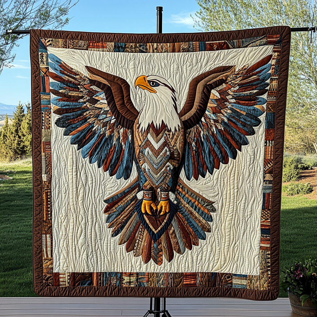 Majestic Plains Eagle Quilted Blanket Gift Ideas For Bird Lovers