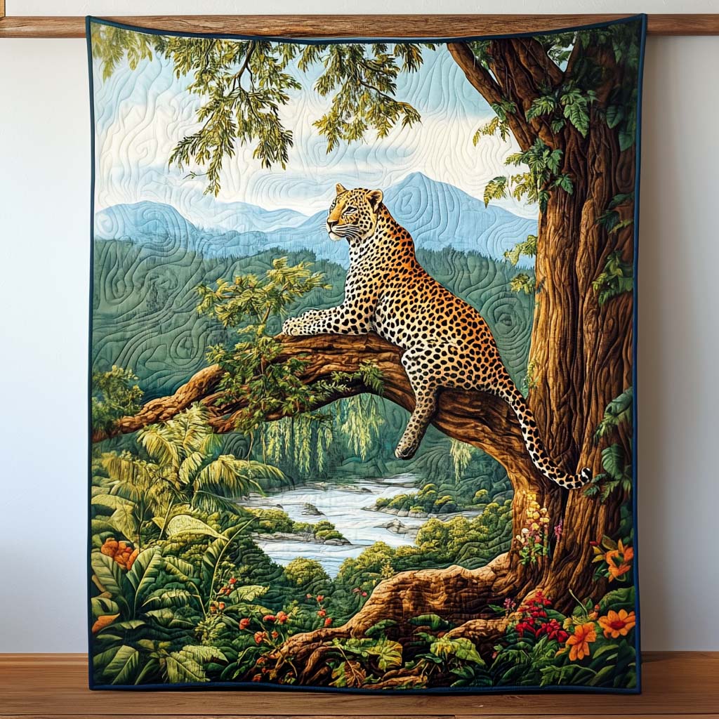 Majestic Rest Quilted Blanket Leopard Blanket Leopard Gifts For Her