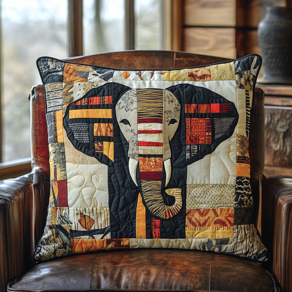 Majestic Roam Quilted Pillow Case Decorative Throw Pillow Covers Elephant Love Gifts For Her