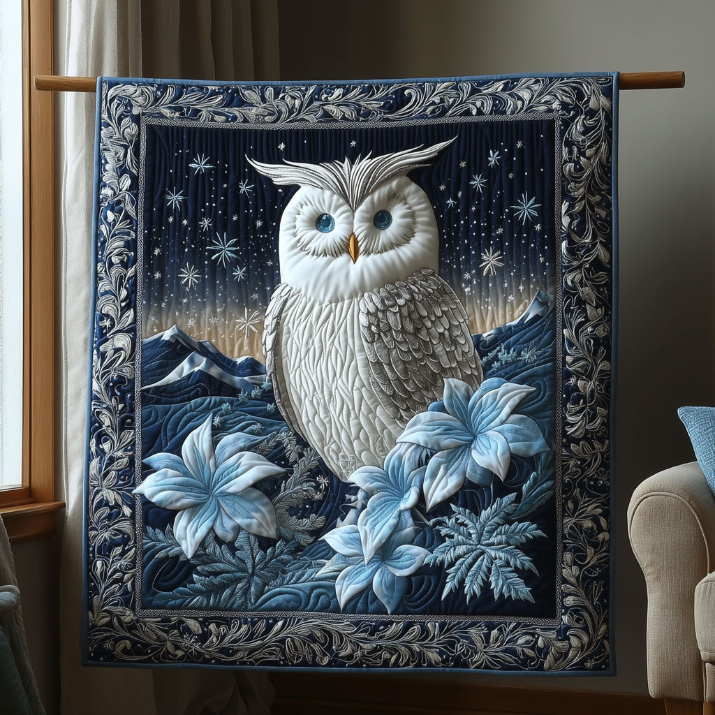 Majestic Snow Owl Quilt Lovely Quilt Blanket Gift for Holiday Celebrations