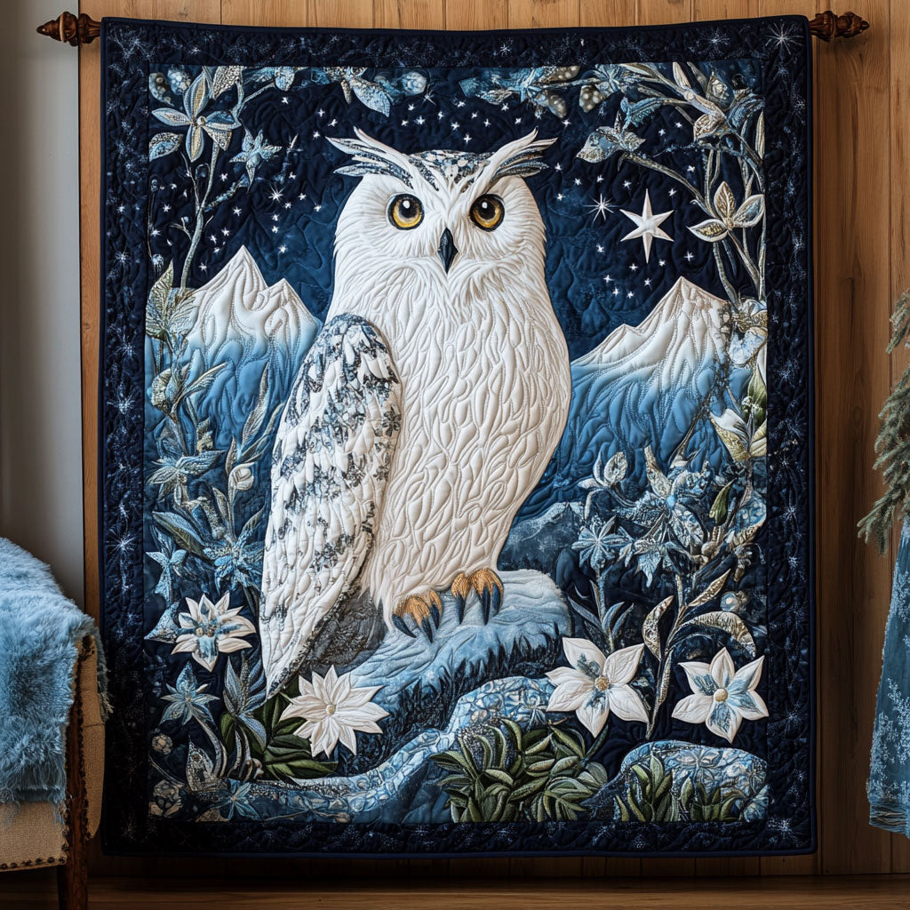 Majestic Snow Owl Quilt Perfect Quilt Blanket Gift for Family and Friends