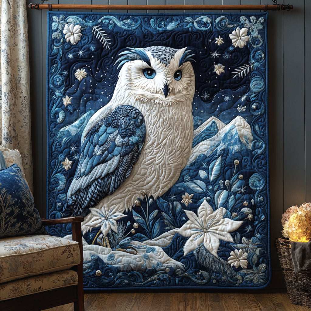 Majestic Snow Owl Quilt Thoughtful Quilt Blanket Gift for Loved Ones