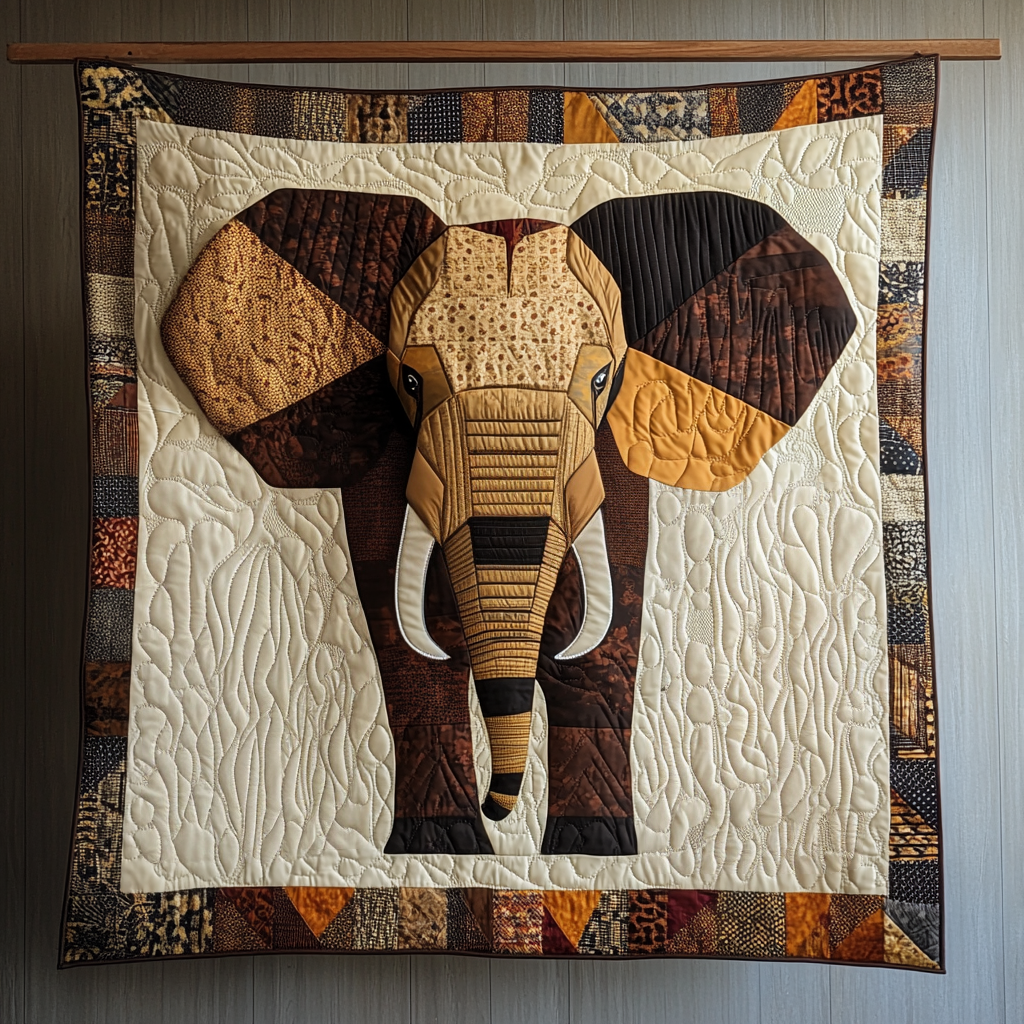 Majestic Trunk Quilted Blanket Elephant Gifts For Her