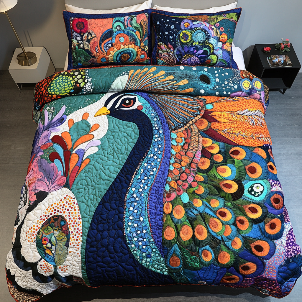 Majestic Wings Quilted Bedding Set King Size Bed Set Cool Gifts For Dad