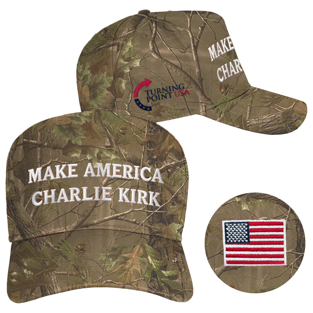 Make America Charlie Kirk Hat Camo Embroidered TPUSA Hat Charlie Kirk Funeral Merch Dad Gifts