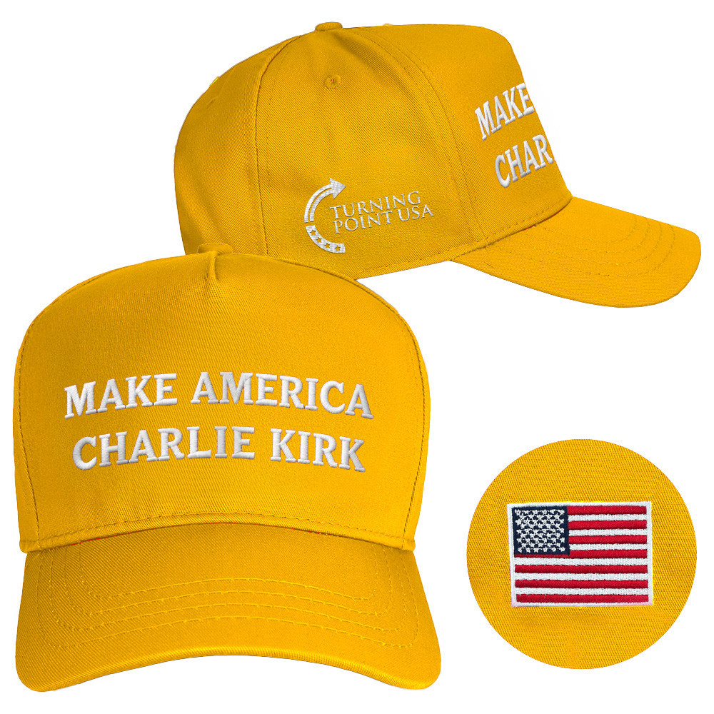 Make America Charlie Kirk Hat Embroidered Charlie Kirk Merch Turning Point USA Merch Gifts