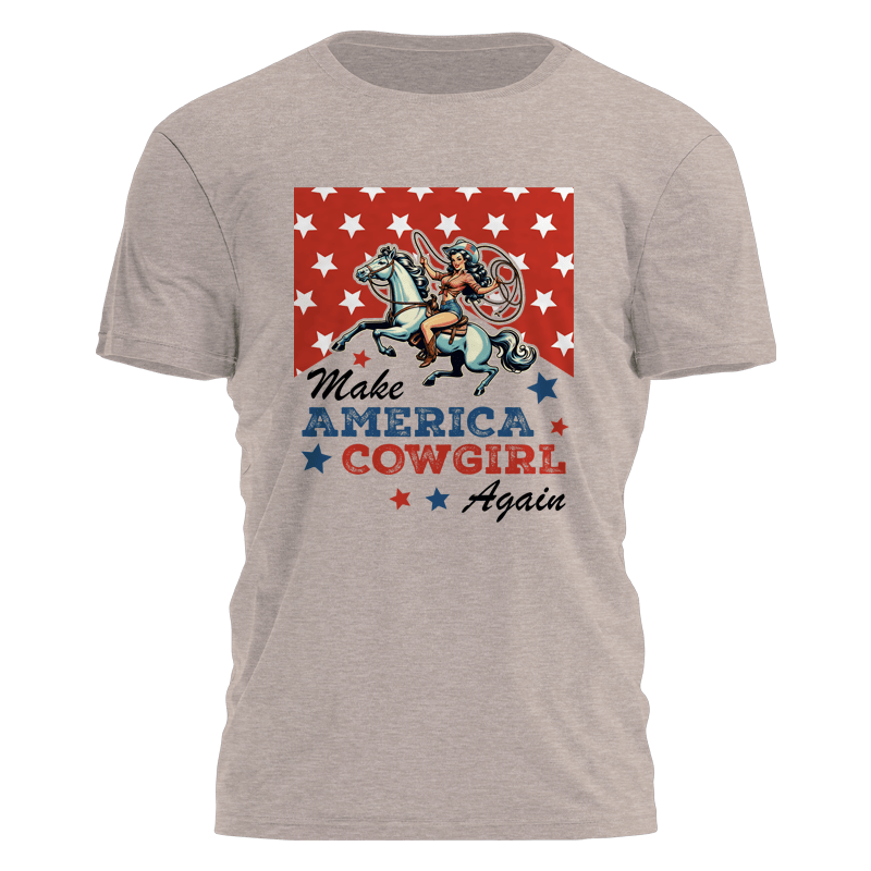 Make America Cowgirl Again Shirt Western 4Th Of July T-Shirt Gifts For Wife Make America Cowgirl Again Shirt Western 4Th Of July T-Shirt Gifts For Wife