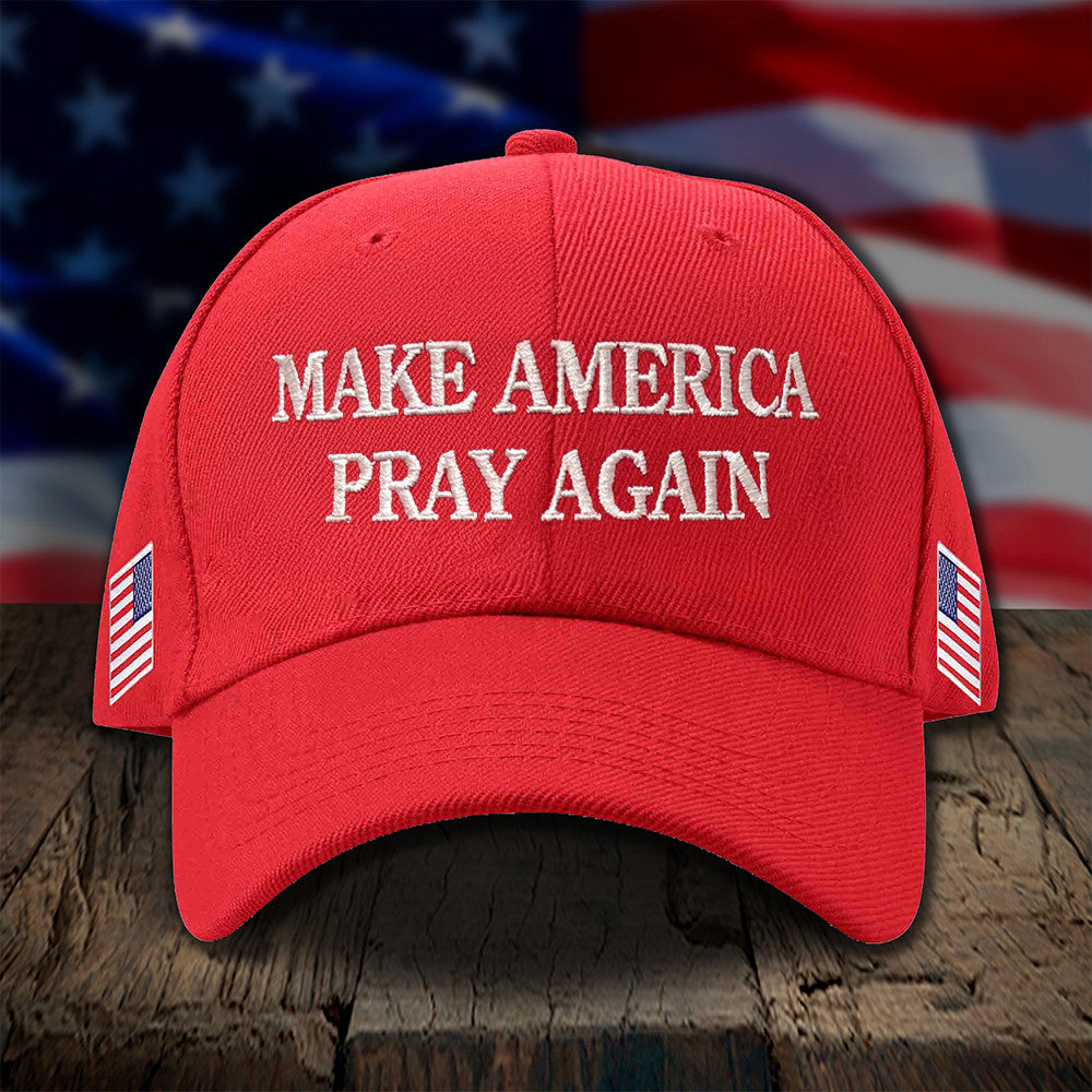Make America Pray Again Embroidered Hat USA Patriotic Christian Hat Gifts For Dad Make America Pray Again Embroidered Hat USA Patriotic Christian Hat Gifts For Dad