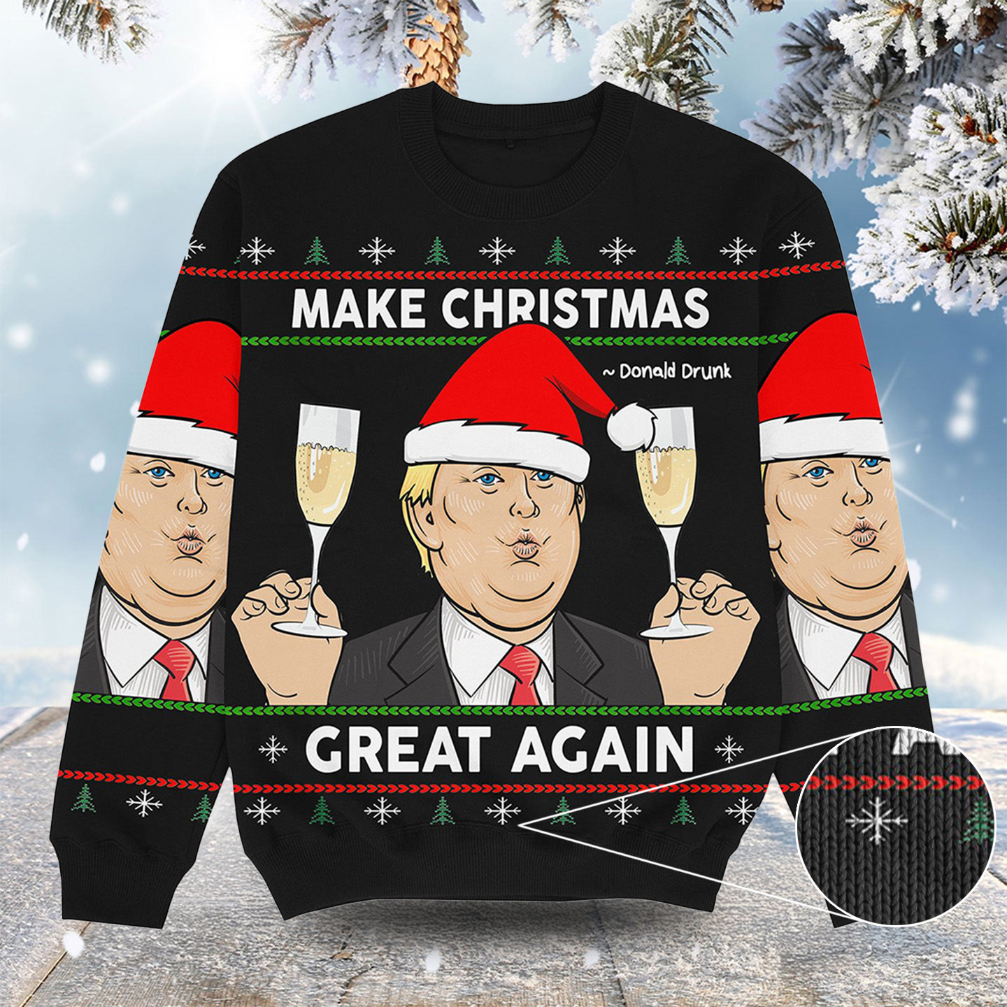 Make Christmas Great Again Christmas Ugly Sweater Merry Xmas Apparel Great Gifts For Brothers